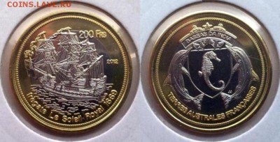 БИМ Басас-да-Индия 200франк 2012 Фрегат Солей Ройял 14.04 22 - басас 200 франк 2012