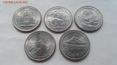 США, 25 центов 2010 г. Национальные парки до 14.04.2016 г. - 20160410_114544