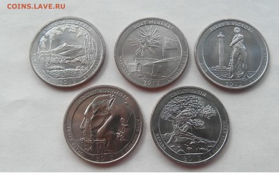 США, 25 центов 2013 г. Национальные парки до 14.04.2016 г. - 20160410_114958