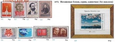 СССР 1972-1973. ФИКС - 1.1972. Блоки, марки