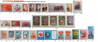 СССР 1974-1975. ФИКС - 1.1975. Блоки, серии, марки