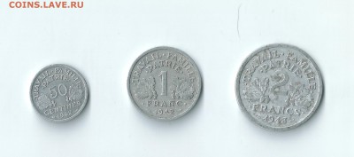 1, 2 франка 1942-1943 до 15.04 22:00 - 07