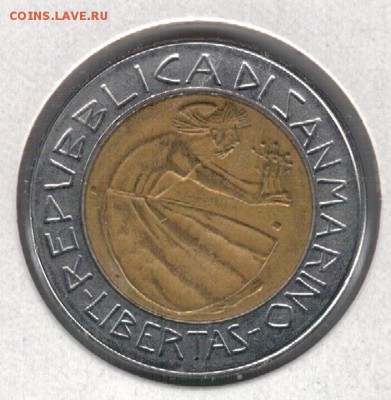 САН-МАРИНО 500 ЛИР 1985 ПРОТИВ НАРКОТИКОВ 14.04 В 22Ч (В161) - 4-с-м