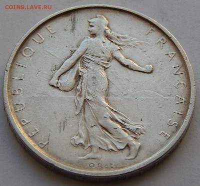 Франция 5 франков 1963 Сеятельница, до 17.04.16 в 22:00 МСК - 3872