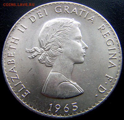 Памятная британская крона 1965 "Черчилль"; до 10.04_22.56мск - 11002