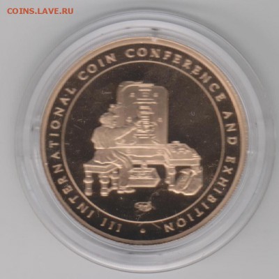 Жетон С-Пб с выст."COINS 2012 г."Тираж ограничен до 15.04. - 2012 3 001