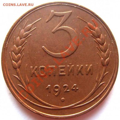 3 Копейки 1924 года-Красивая-До 05.11.2010-21.00-мск - 1290018071