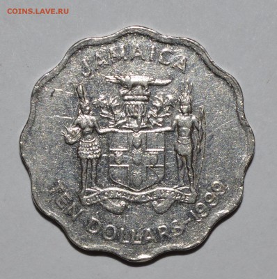 Ямайка 10 долларов 1999 г. Волнистая. До 16.04.2016г. - _DSC0629.JPG