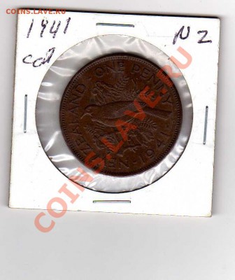 Новая Зеландия 1 пенни 1941 птица туи до 03.11.10 22.00 мск - img034