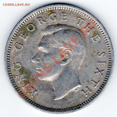 Новая Зеландия, шиллинг 1951 - 3 ноября 22-00 - Ш 1951а