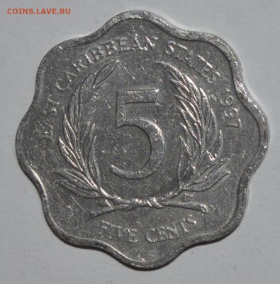 КАРИБСКИЕ ОСТРОВА 5 цент 1997г. Волнистая. До 18.04.2016г. - _DSC0697.JPG