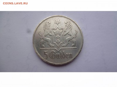 ДАНЦИГ 5 гульденов 1923г., Редкость!!!  До 22-00 18.04.16 - товар 6171