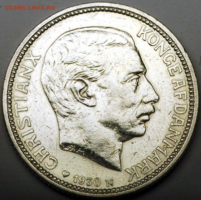 Дания_памятные 2 кроны 1930. Серебро; до 14.04_22.04мск - 11193