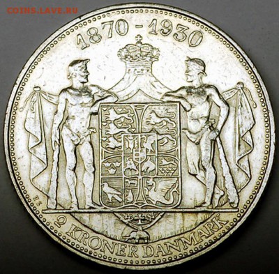 Дания_памятные 2 кроны 1930. Серебро; до 14.04_22.04мск - 11194