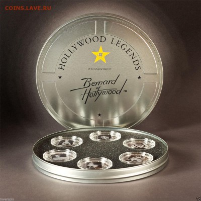 КИНЕМАТОГРАФ на монетах и жетонах - Hollywwod legends-2