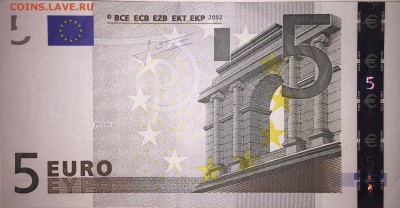 5 евро 2002 пресс серия х до 18.04 22.00 - image