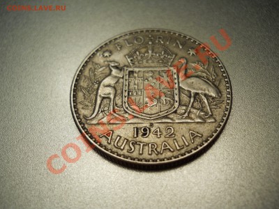 Австралийское серебро 40-вых годов на оценку - DSCN0421 Австралия 1 флорин 1942.JPG
