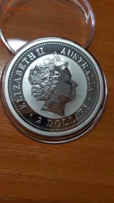 Австралия 2$ 2унц. 2003г. - КУКАБАРРА, серебро 999 до 21.04 - 20160415_193032