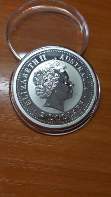 Австралия 2$ 2унц. 2003г. - КУКАБАРРА, серебро 999 до 21.04 - 20160415_193024