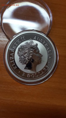 Австралия 2$ 2унц. 2003г. - КУКАБАРРА, серебро 999 до 21.04 - 20160415_193020