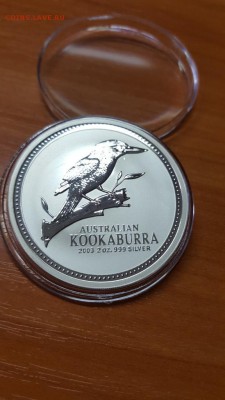 Австралия 2$ 2унц. 2003г. - КУКАБАРРА, серебро 999 до 21.04 - 20160415_193007