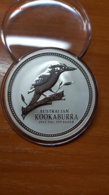 Австралия 2$ 2унц. 2003г. - КУКАБАРРА, серебро 999 до 21.04 - 20160415_192943