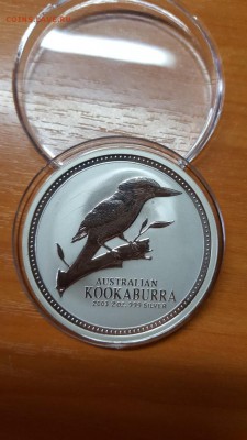 Австралия 2$ 2унц. 2003г. - КУКАБАРРА, серебро 999 до 21.04 - 20160415_192941