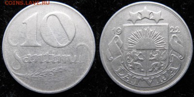 Латвия 10 сантим 1922: до 22-04-16 в 22:00 - Латвия 10 сантим 1922    2790