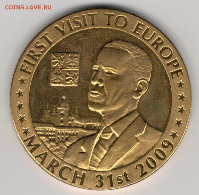 БАРАК ОБАМА 2009 ВПЕРВЫЕ В ЕВРОПЕ ДО 21.04.16 В 22.00 (В278) - 3-о1