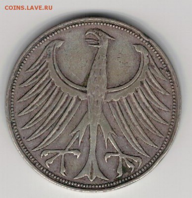 Ag ФРГ 5 МАРОК 1957D ДО 21.04.16 В 22.00МСК (В275) - 5-1957D