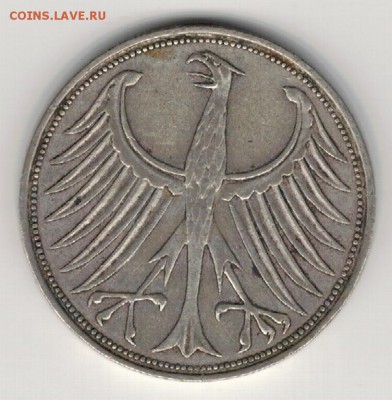 Ag ФРГ 5 МАРОК 1958G ДО 21.04.16 В 22.00МСК (В275) - 5-1958G
