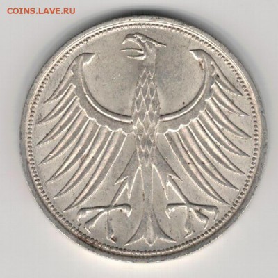 Ag ФРГ 5 МАРОК 1964F ДО 21.04.16 В 22.00МСК (В275) - 5-1964F