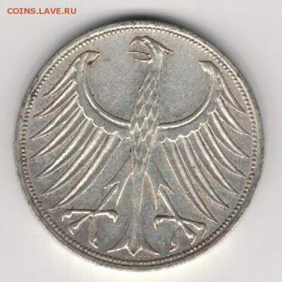 Ag ФРГ 5 МАРОК 1968G ДО 21.04.16 В 22.00МСК (В275) - 5-1968G