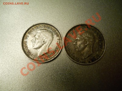 Австралийское серебро 3 пенса 1941 и 1943 до 6.11.2010. 20-0 - DSCN0444 Австралия 3 пенса 1943 и 1941_2.JPG