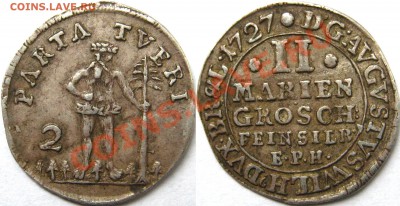 Брауншвейг-Вольфенбюттель. - 2 mariengrosch 1727