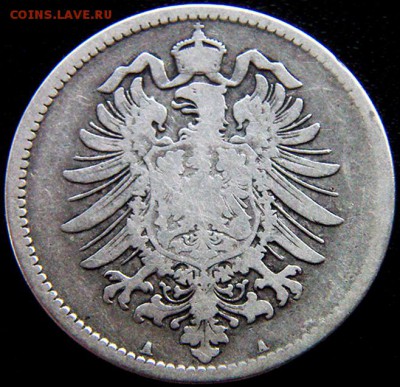Германия_серебряная марка 1875(А); до 18.04_22.12мск - 10232
