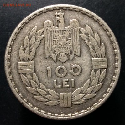100 Lei 1932г Румыния ( London ) Аg, до 17.04-23:00 мск - image
