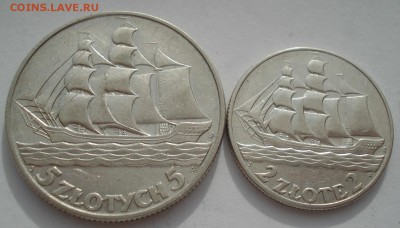 2 и 5 злотых 1936 Польша  Кораблики 22:00 21.04.2016 - DSC06635.JPG