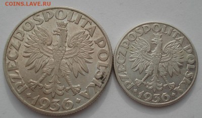 2 и 5 злотых 1936 Польша  Кораблики 22:00 21.04.2016 - DSC06591.JPG