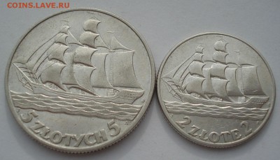 2 и 5 злотых 1936 Польша  Кораблики 22:00 21.04.2016 - DSC06590.JPG