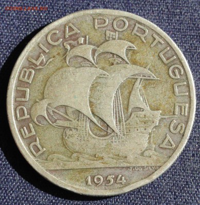 С 1 руб. ПОРТУГАЛИЯ 10 эскудо 1954г. ПАРУСНИК до 24.04 в 22 - IMG_1451.JPG