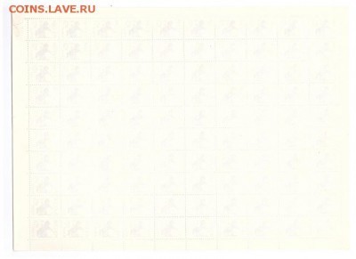 Почтовые марки РФ 1992. Стандартный выпуск 15р. Лист 100 шт. - 1992-15р. ст. № 59 I  (2)