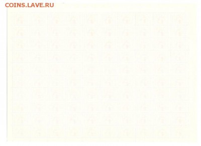 Почтовые марки РФ 1992. Стандартный выпуск 10к. Лист 100 шт. - 1992-10к. ст. № 12 I  (2)