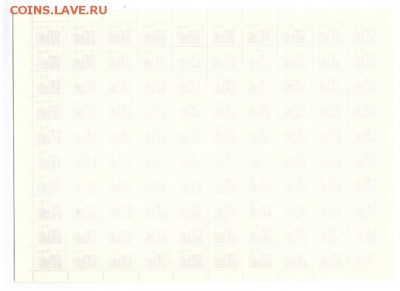 Почтовые марки РФ 1992. Стандартный выпуск 5р. Лист 100 шт. - 1992-5р. ст.  № 34 I  (2)