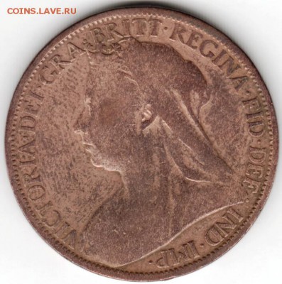 Великобритания. 1 пенни 1900 г. до 24.00 26.04.16 г. - Scan-160419-0010