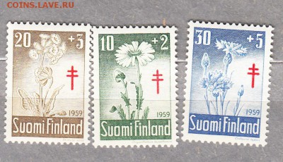 Финляндия 1959 цветы  медицина - 200
