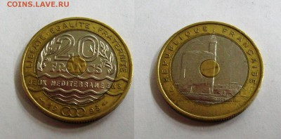 Франция 20 франков Средиземноморские Игры 1993 - франция 1993