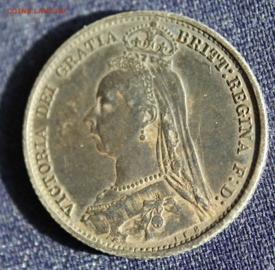 С 1 руб. БРИТАНИЯ 6 пенсов 1892г. ВИКТОРИЯ до 26.04 в 22-00 - IMG_1542.JPG