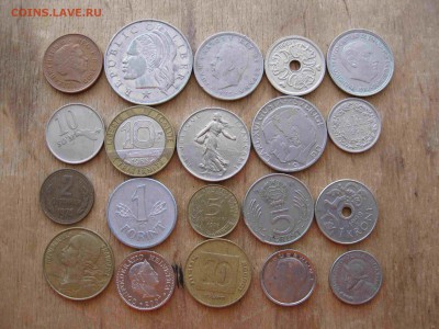 Иностранные монеты разные 60 штук - 11_thumb