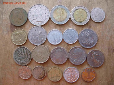 Иностранные монеты разные 60 штук - 32_thumb